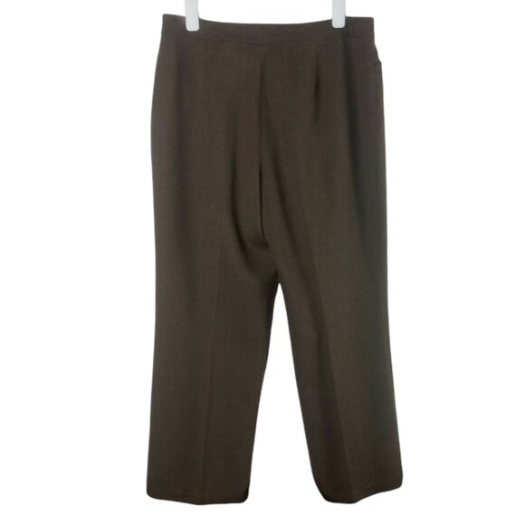 Lauren Ralph Lauren Womens Wool Dress Pants High Rise Brown Size 14 Minimalist - Picture 5 of 6